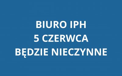 Godziny pracy Biura IPH